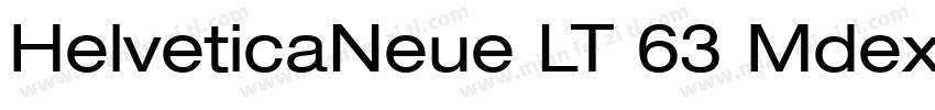 HelveticaNeue LT 63 Mdex 中字体转换